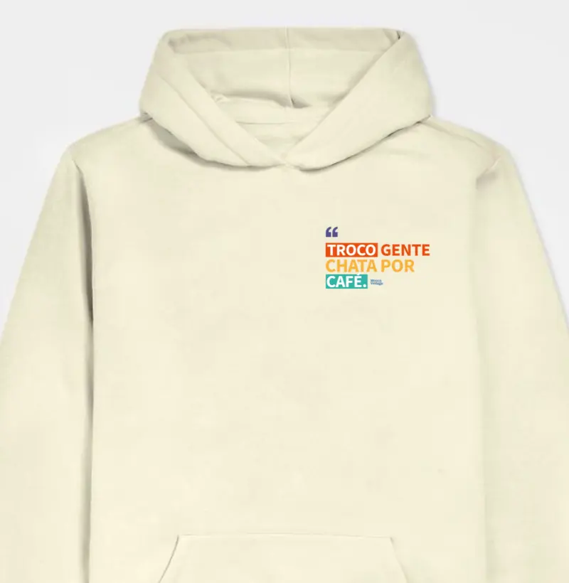 Hoodie Moletom - Troco gente chata por café