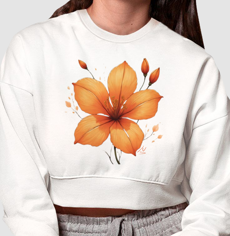 FLOR LARANJA RADIANTE