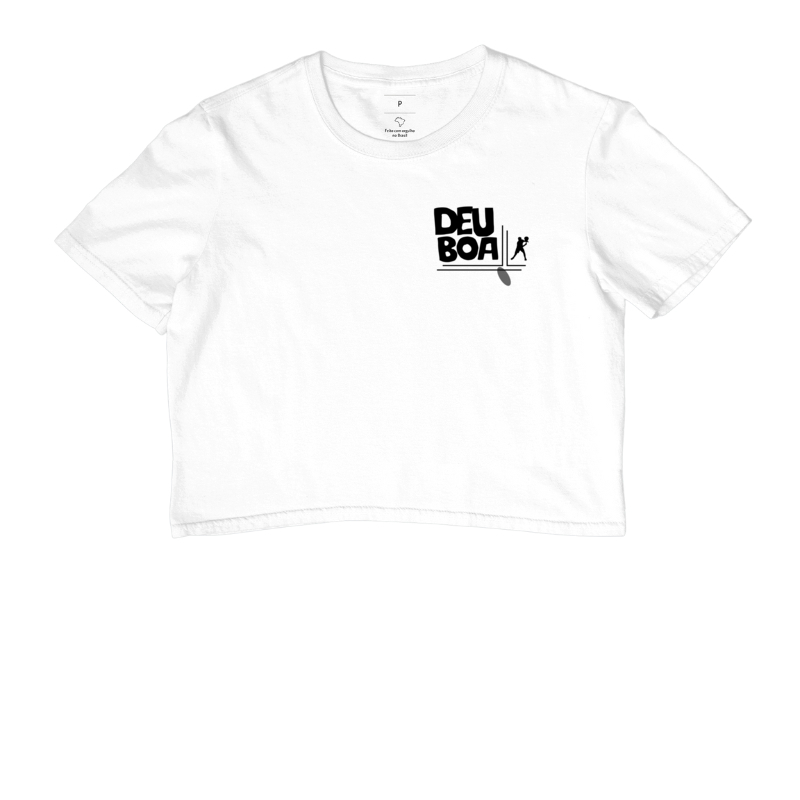 Camiseta Feminina Cropped Padel Club "Deu boa"