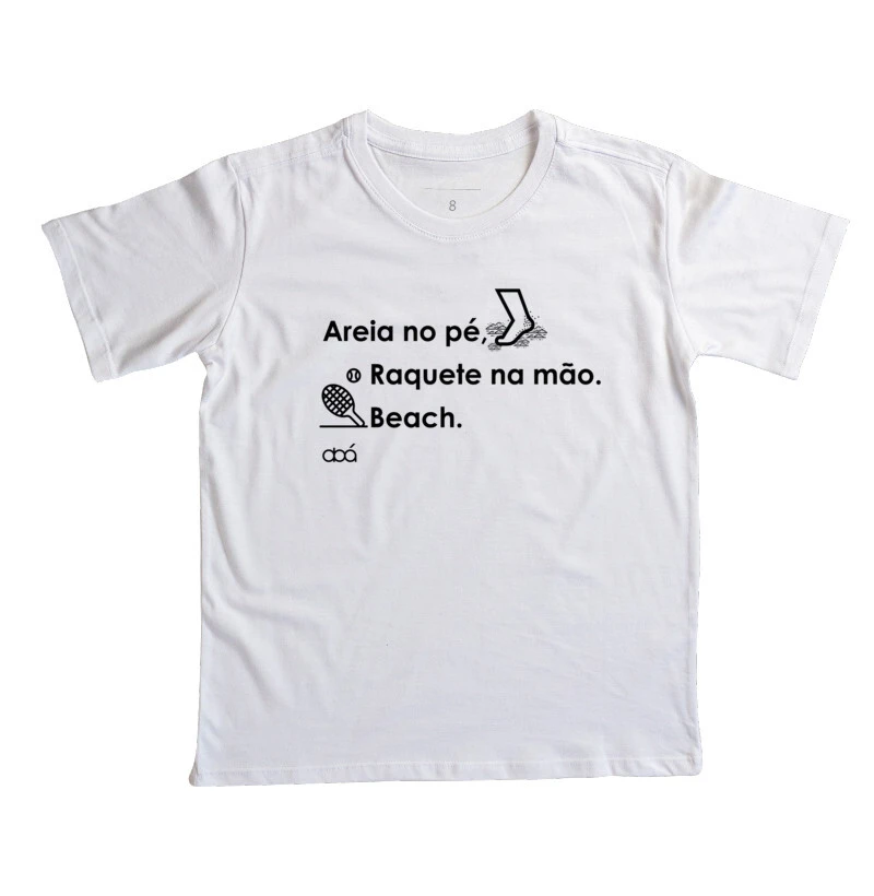 Areia no pé Raquete na Mão