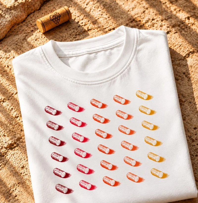 Camiseta Brasil de Vinhos - Rolhas