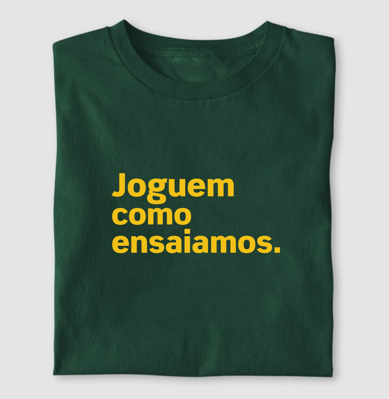 Joguem como ensaiamos.