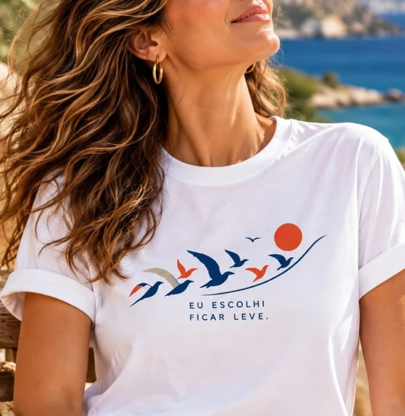 Eu escolhi ficar leve - Camiseta