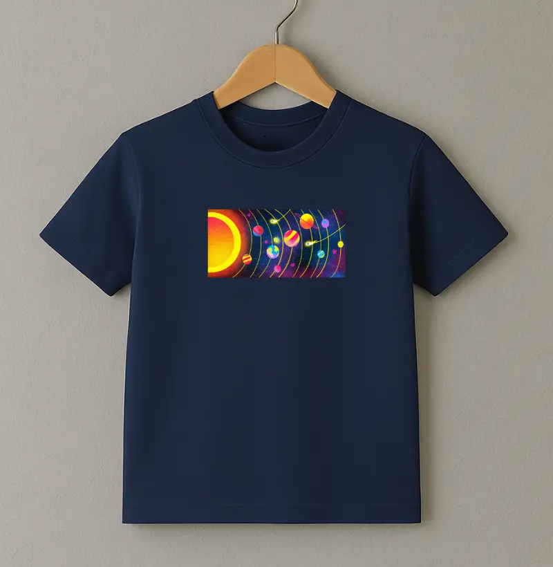 Sistema Solar em Risograph