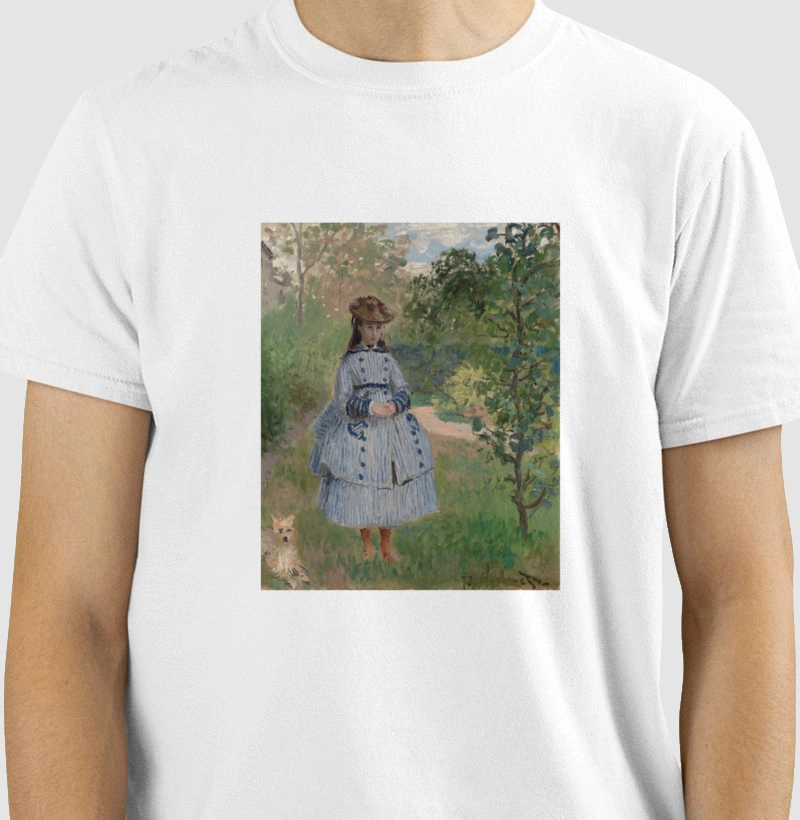 Girl with Dog - Claude Monet
