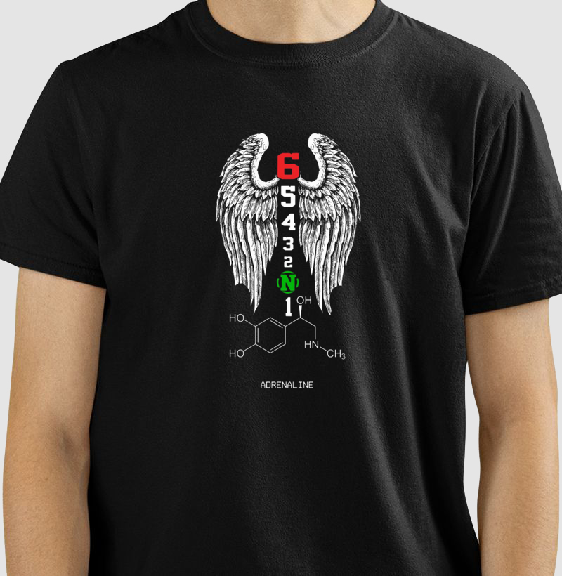 Camiseta motociclista Marcha Adrenalina