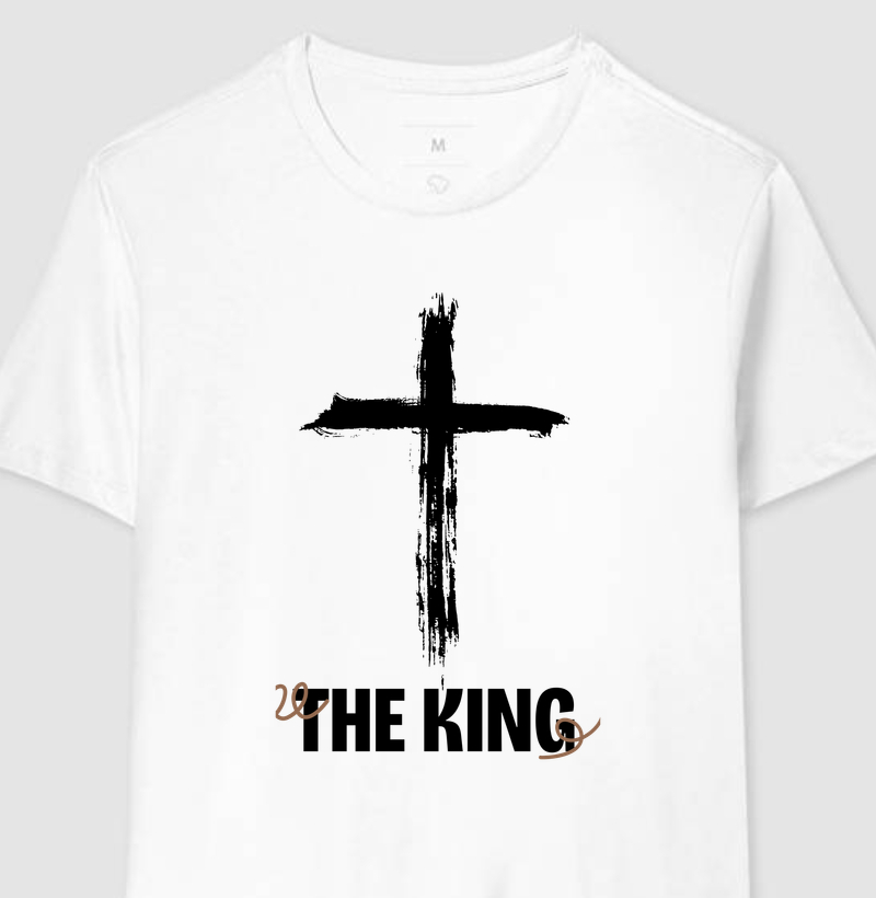 Camiseta Masculina CRUZ THE KING - Estampa Preta