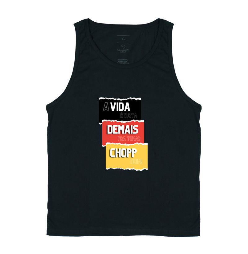 A vida é curta demais pra tomar chopp ruim