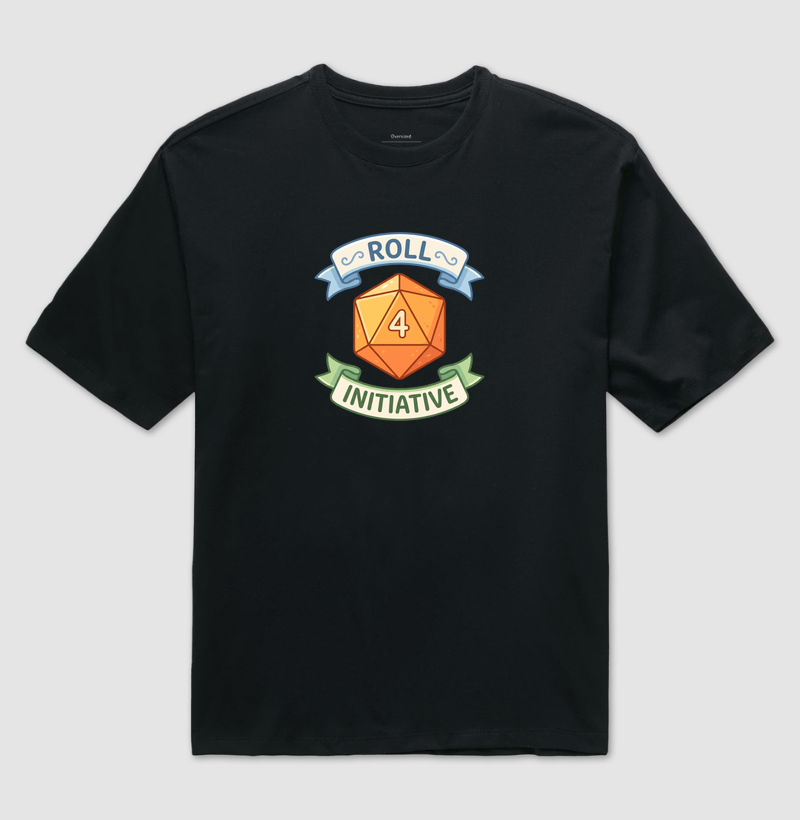 ROLL 4 INITIATIVE - Camiseta Oversized