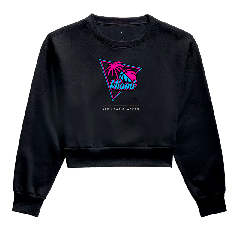 Cropped Feminino Miami Vice — Além das Quadras