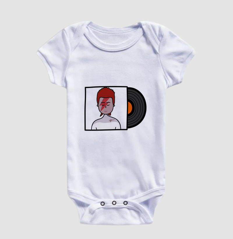 Body Infantil Inspiração David Bowie