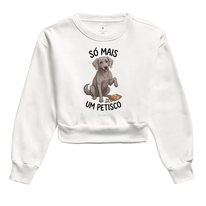 CROPPED MOLETOM WEIMANARER PETISCO