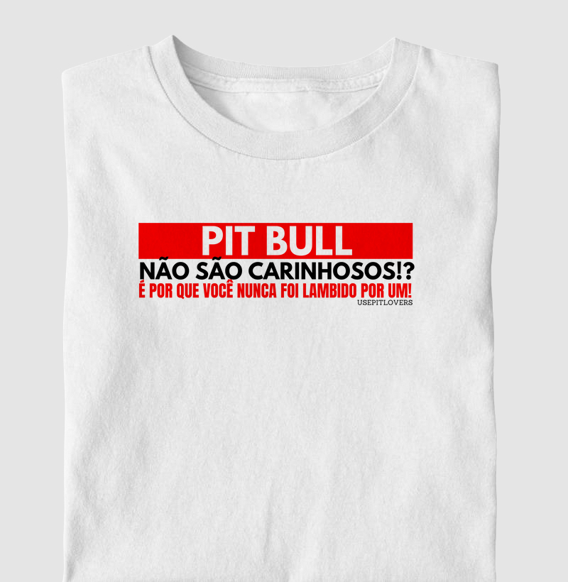 Pit bull não são carinhosos é por que você nunca foi lambido por um