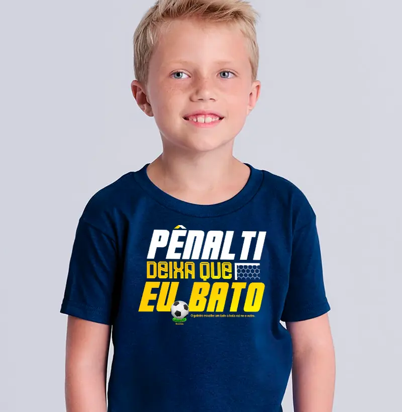 Camiseta Pênalti eu Bato - Kids