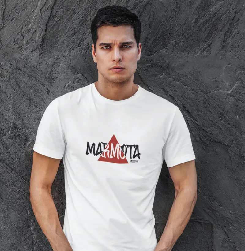 T-Shirt Masculino Branca - Marmota