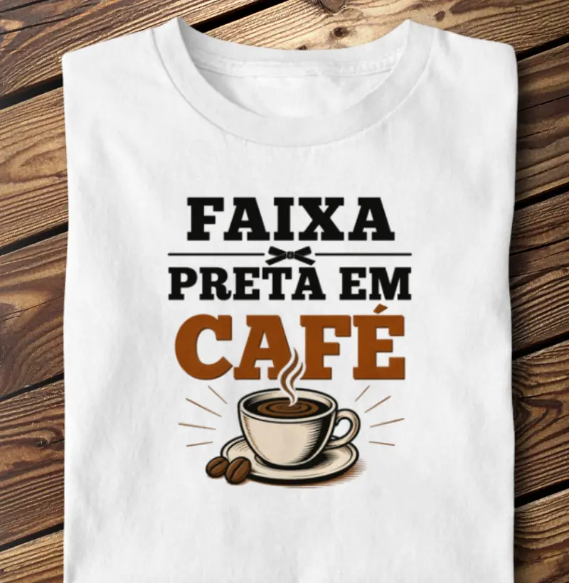 Faixa preta em café