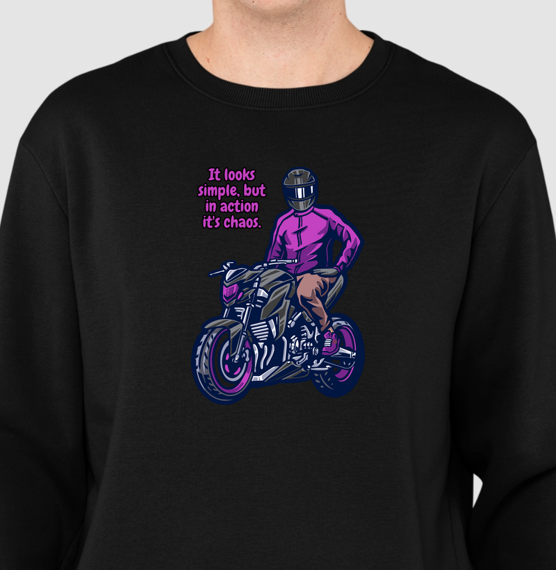 No visual é simples