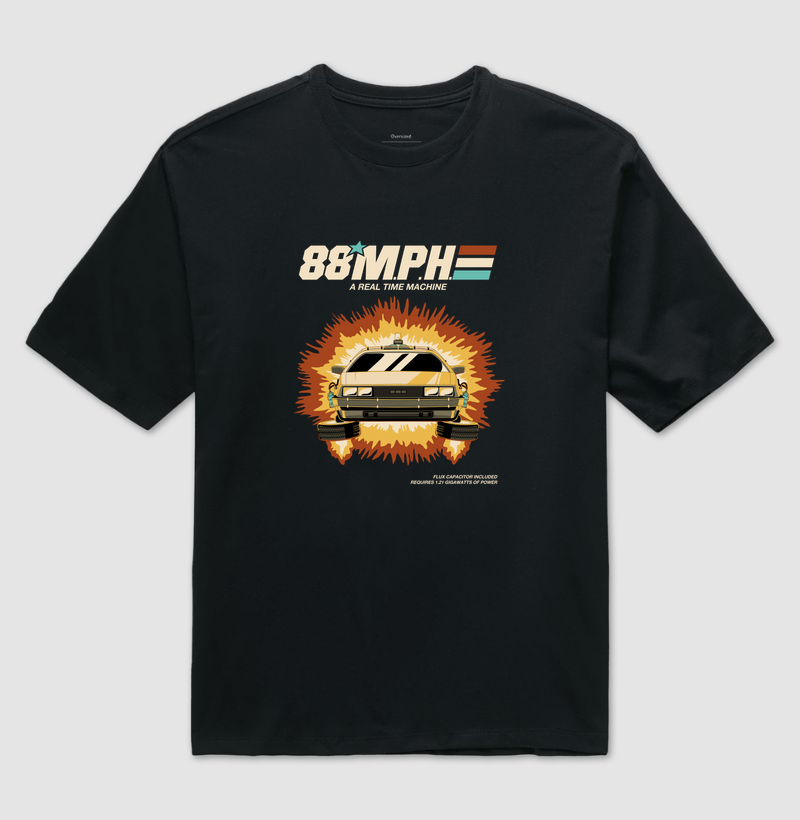 Camiseta Algodão Peruano A Real Time Machine - Camiseta Oversized