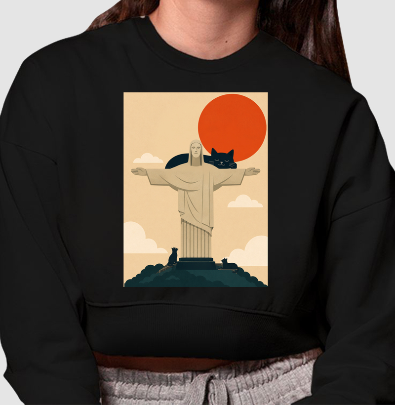 Os Pets de Cristo - Cropped Moletom