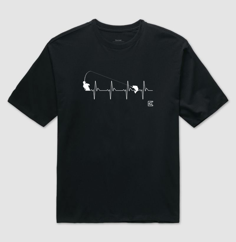 Coração de Pescador - Camiseta Oversized