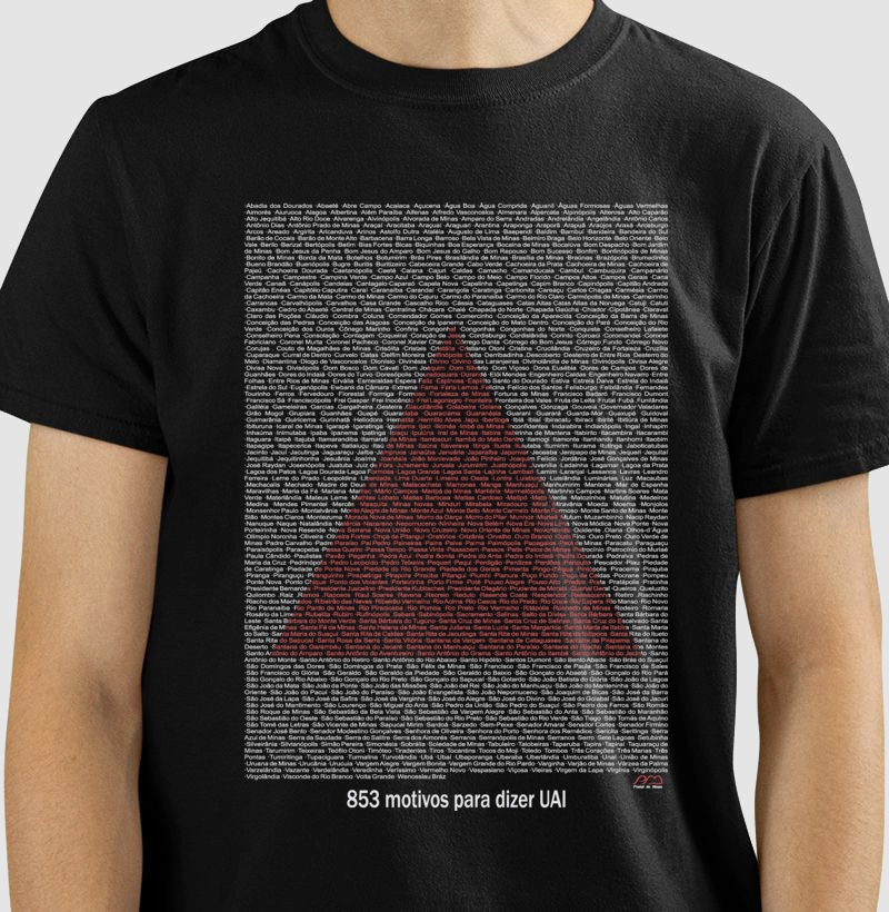Camiseta Cidades de Minas 