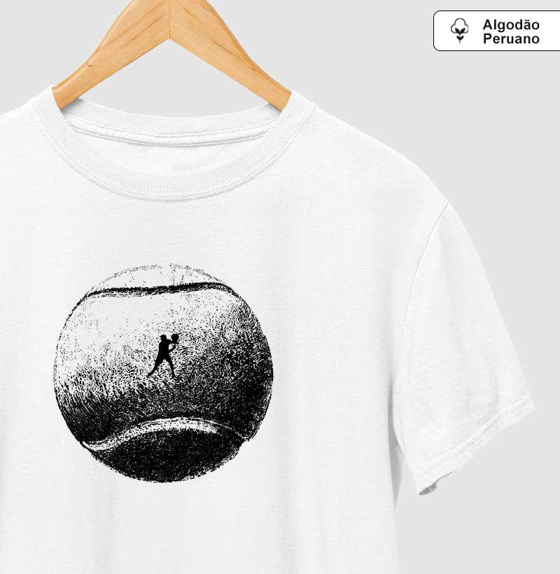 Camiseta Algodão Peruano Masculina Padel Club Bola