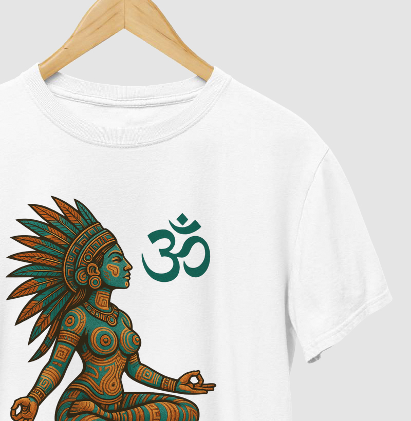 RAINHA ASTECA MEDITANDO 