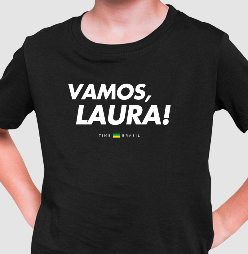 Camiseta Infantil Vamos, Laura!