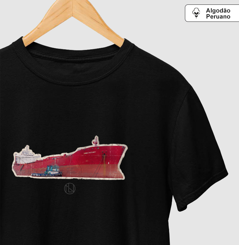 Camiseta algodão peruano Navio 