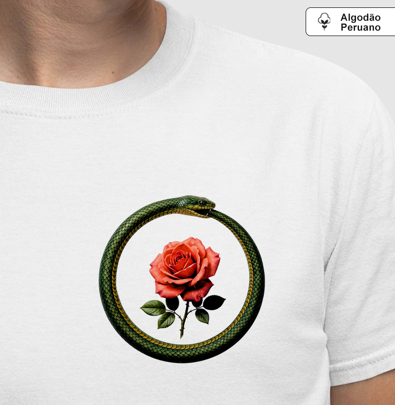Ouroboros — Eterno Florescer - Camiseta Algodão Peruano