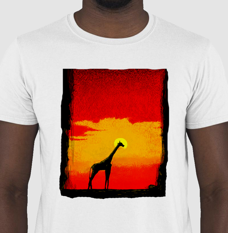 Camiseta Girafa no Crepúsculo