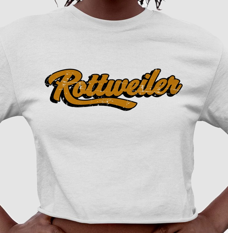 Rottweiler Texto Laranja