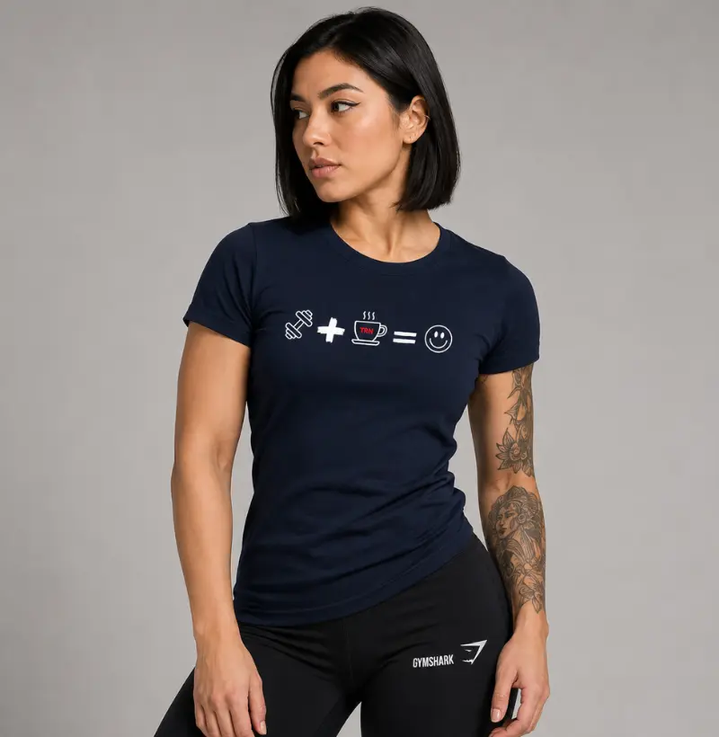 Cropped Treino + Café = Felicidade – TRN | Energia para o Seu Dia