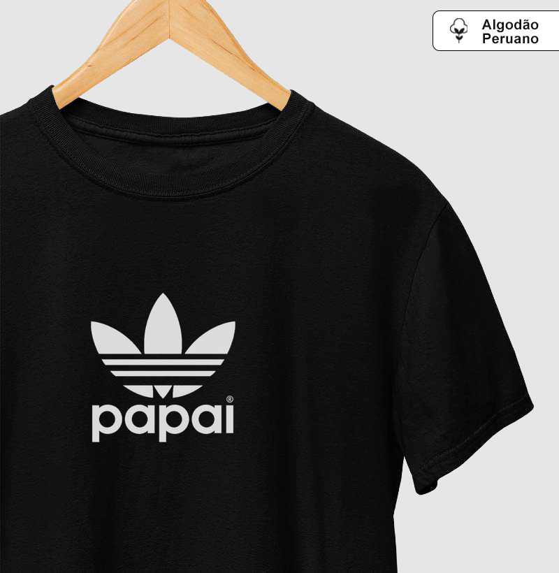 Papai das três listras Algodão Peruano - Um clássico para quem veste a paternidade