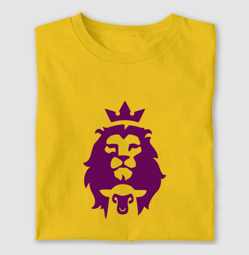Camiseta leão e ovelha