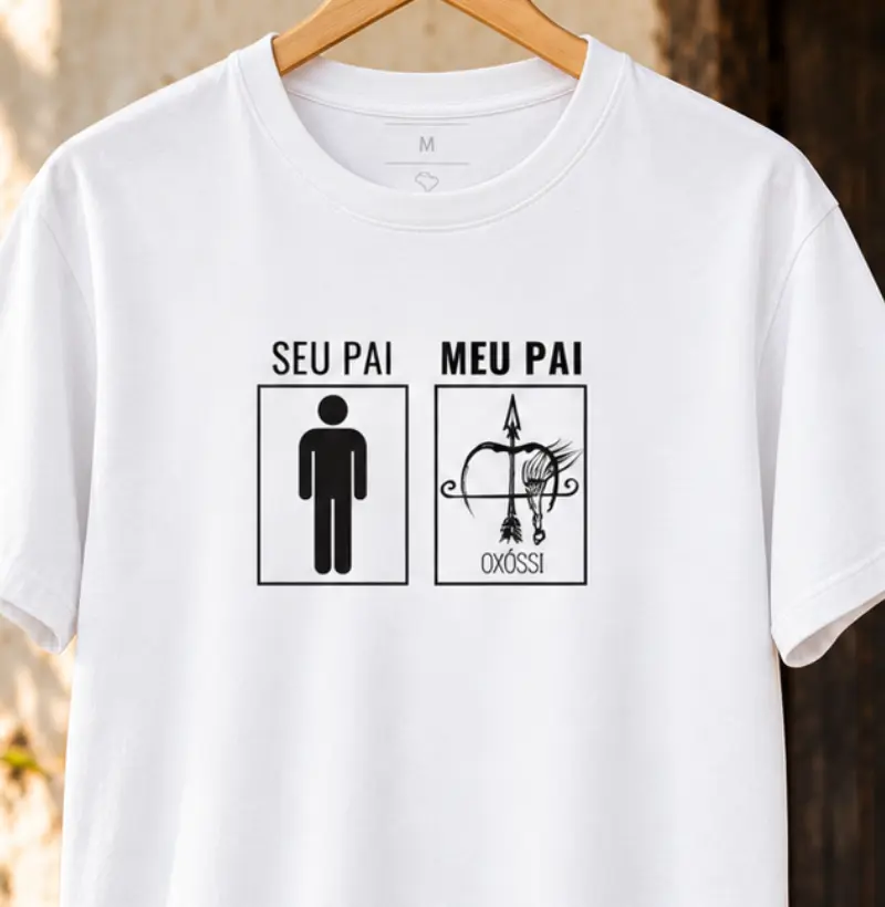 MEU PAI OXÓSSI - Camiseta Algodão Peruano