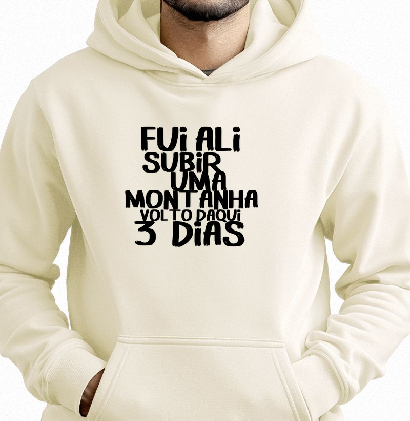 Hoodie moletom Terapia de Altitude | Fui Ali Na Montanha