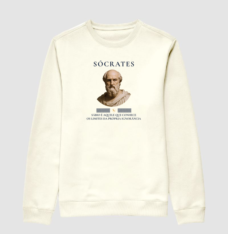 Camiseta Limites da Ignorância - Sócrates - Estampa filosófica Intelectual
