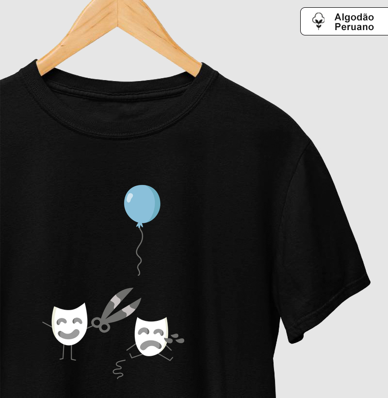 Camiseta Algodão Peruano Mascaras - Camiseta Algodão Peruano