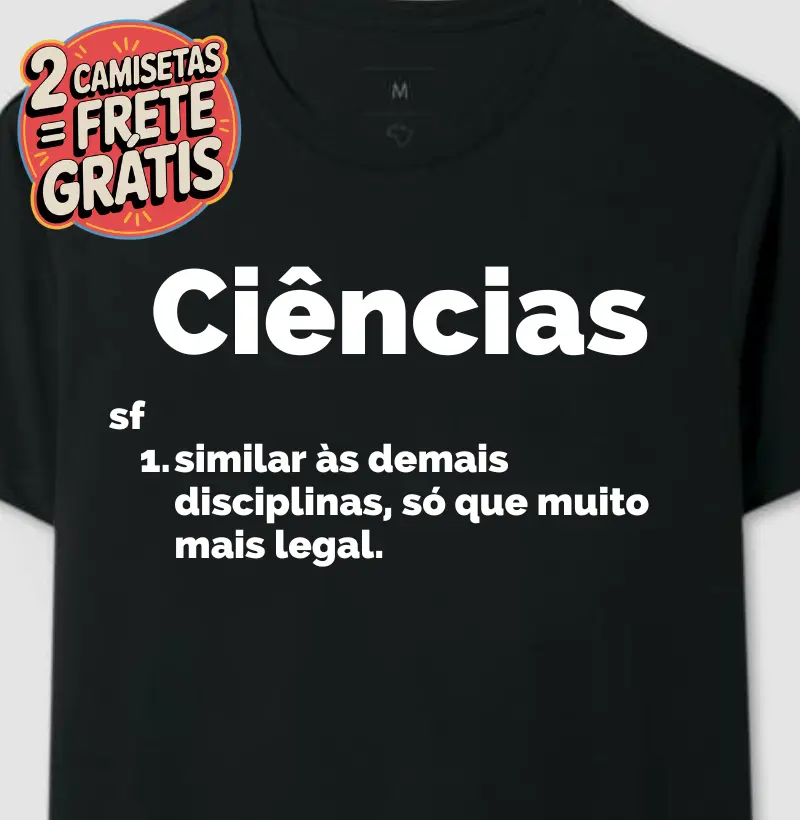 Camiseta Verbete Ciências