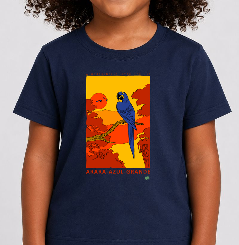 Arara-azul - Camiseta Infantil