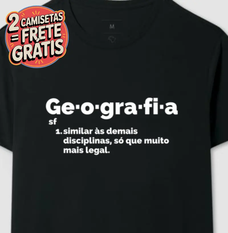 Camiseta Verbete Geografia