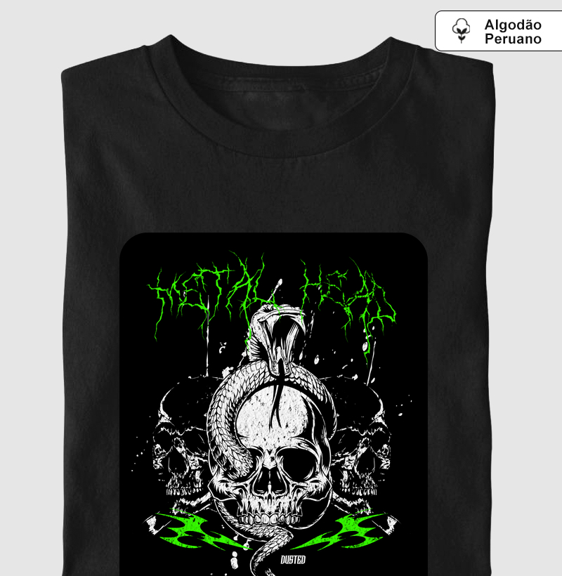 Metal Head - Produto Premium - Algodão Peruano