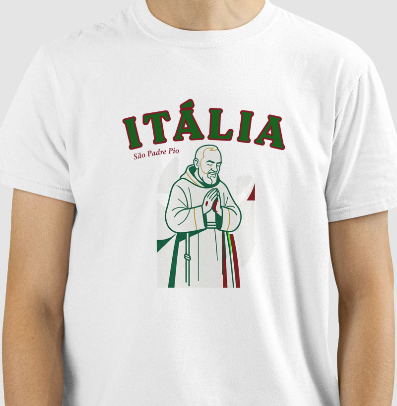 Camiseta Itália São Padre Pio