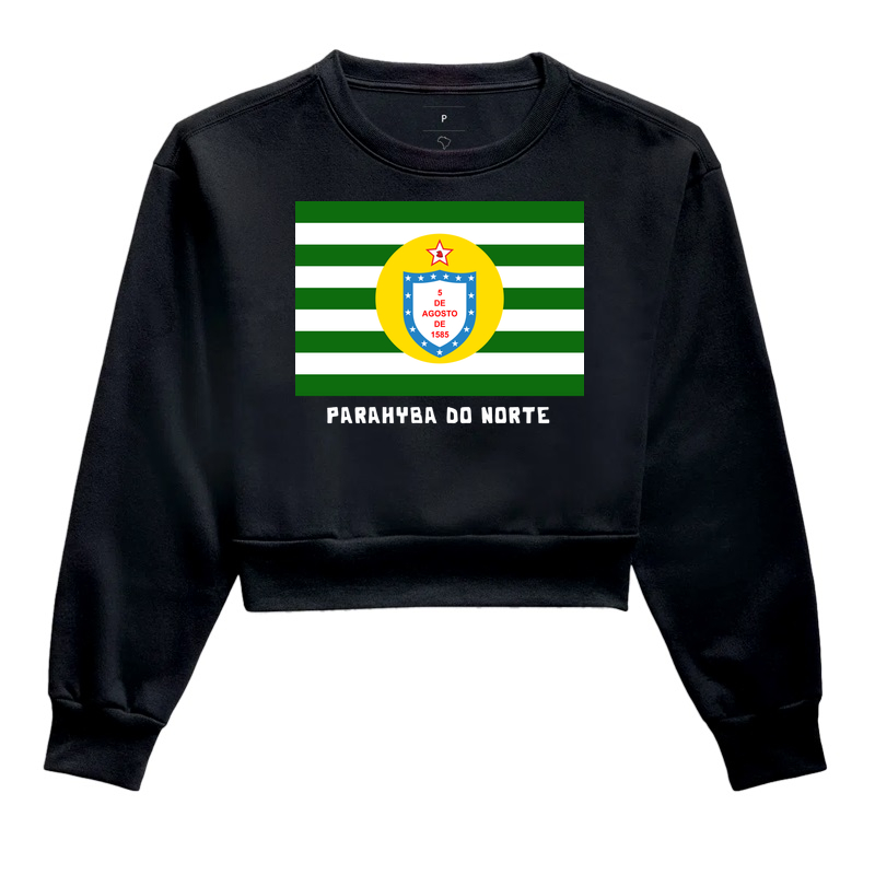 Parahyba do Norte | Bandeira - Cropped Moletom