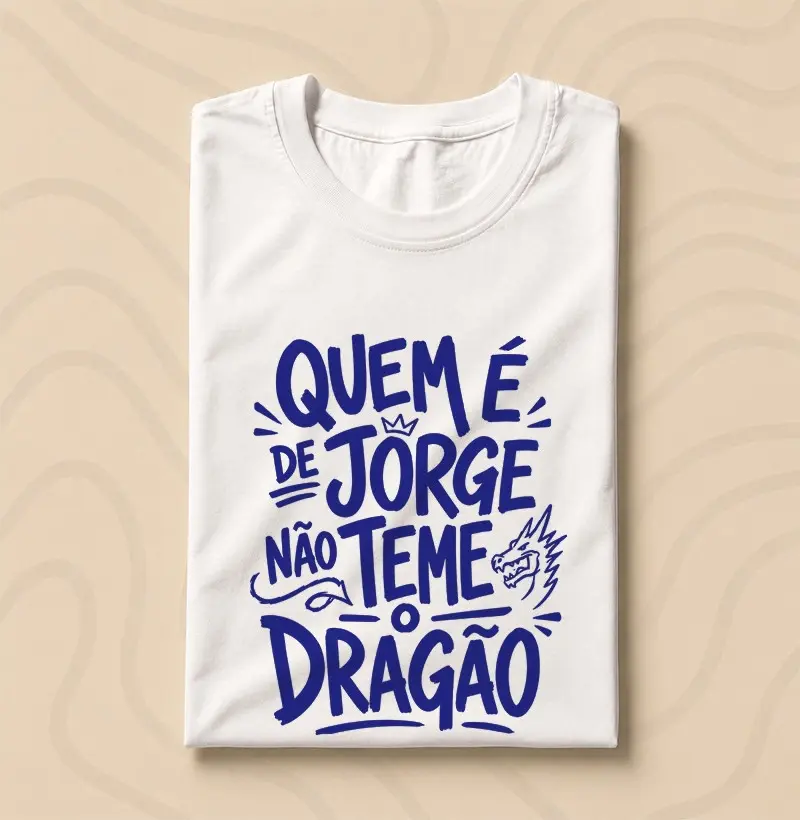 CAMISETA OVERSIZED QUEM É DE JORGE - Camiseta Oversized