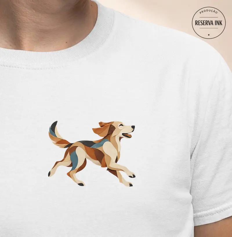 Cachorro em Papel Recortado