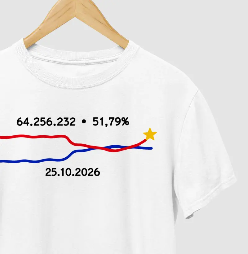 Camiseta Gráfico da Virada Histórica! (coleção cinema nacional é ato político)