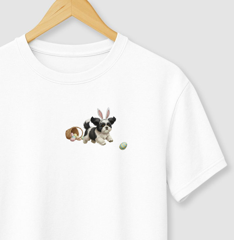 Shih Tzu Preto - Páscoa