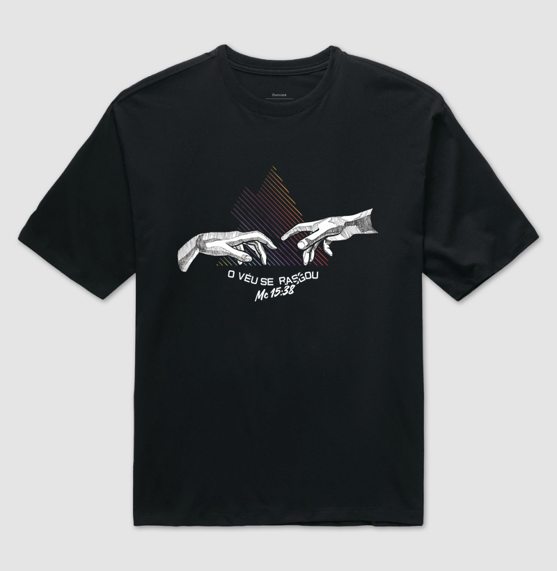 CAMISETA: "E O VÉU SE RASGOU – MARCOS 15:38"